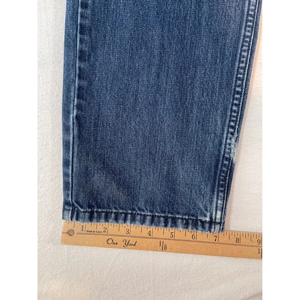 Rude XXX Mens Slim Straight Leg Jeans Medium Wash Blue Denim 32x32